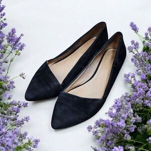 Madewell Womens Lizbeth Leather/Suede Pointed Toe Loafer Flats Shoes Size 9.5